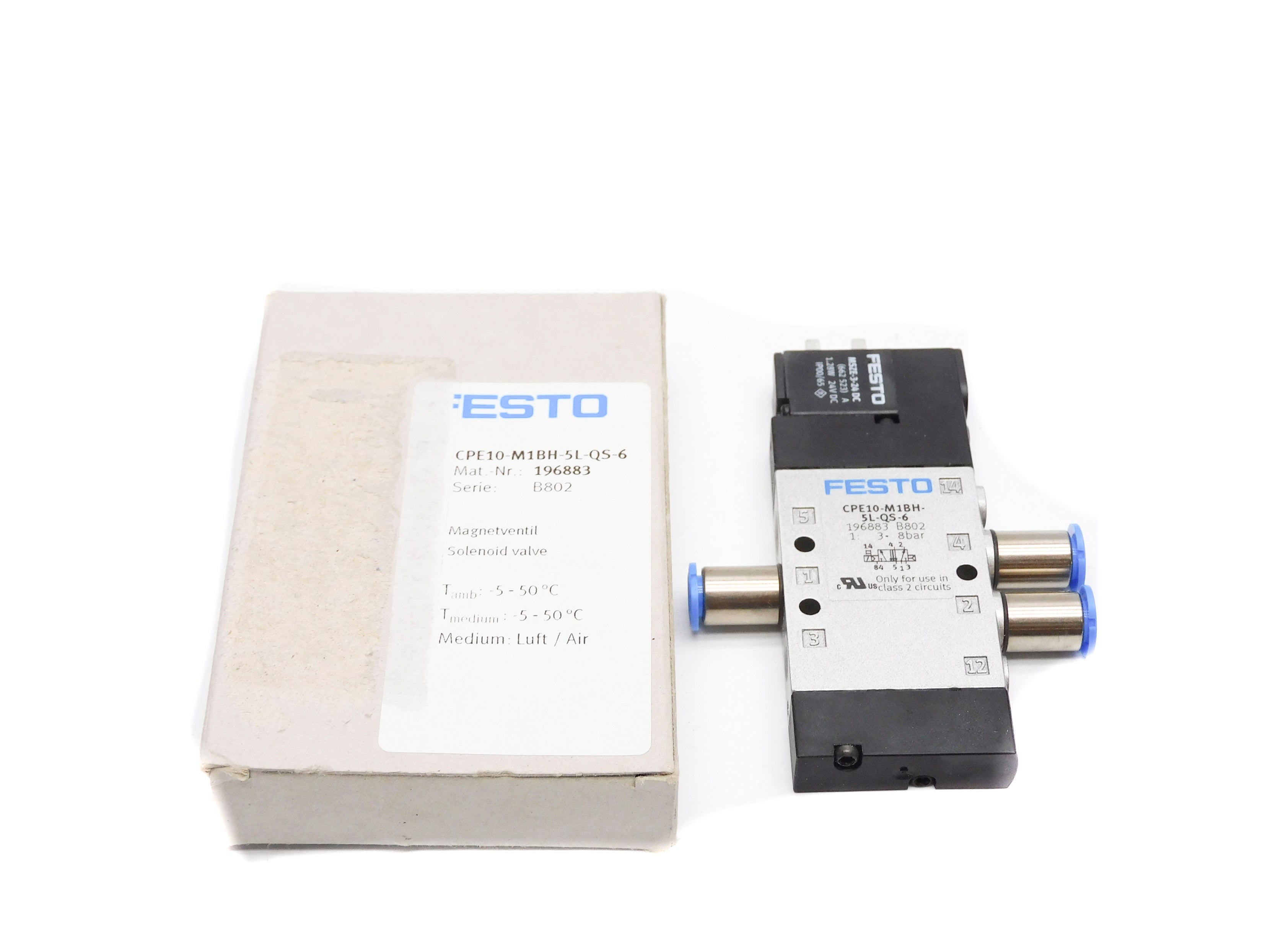 FESTO CPE10-M1BH-5L-QS-6 196883 SER. B802 24VDC NSMP