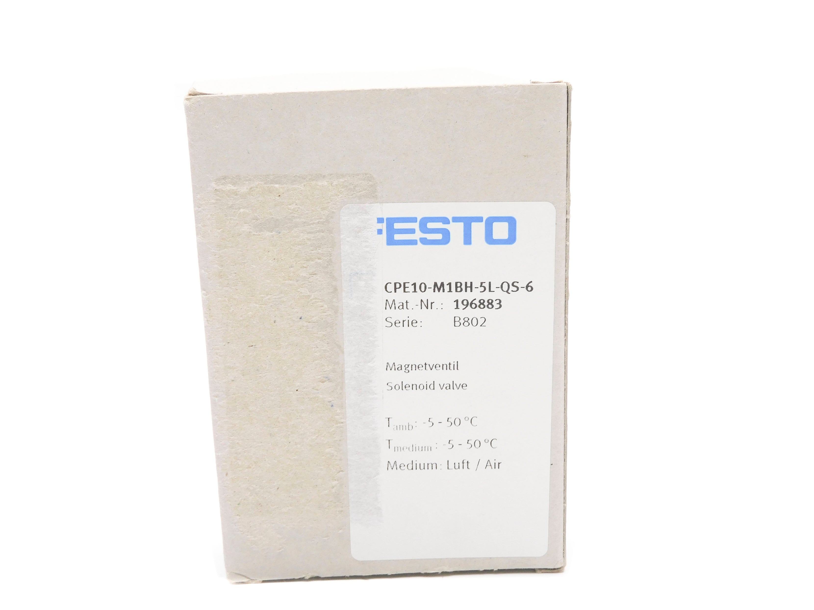 FESTO CPE10-M1BH-5L-QS-6 196883 SER. B802 24VDC NSMP