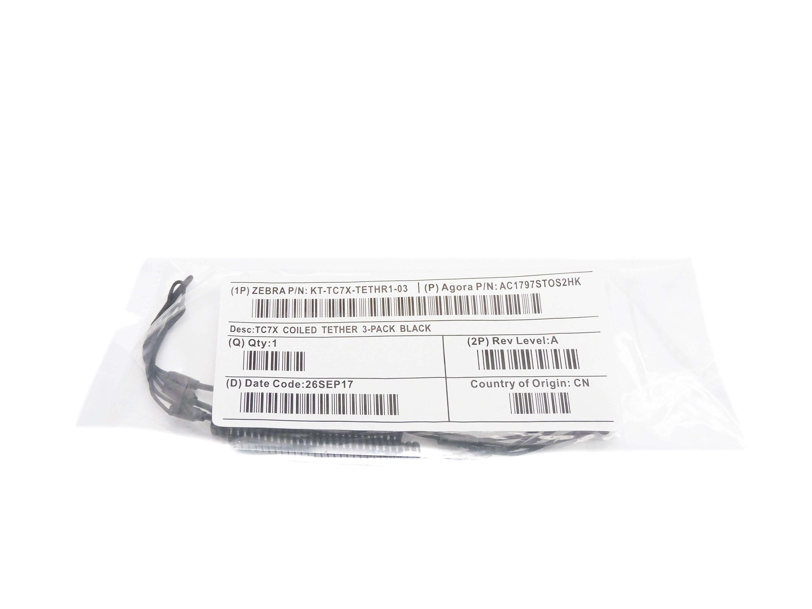 ZEBRA KT-TC7X-TETHR1-03 (PKG OF 3) NSMP