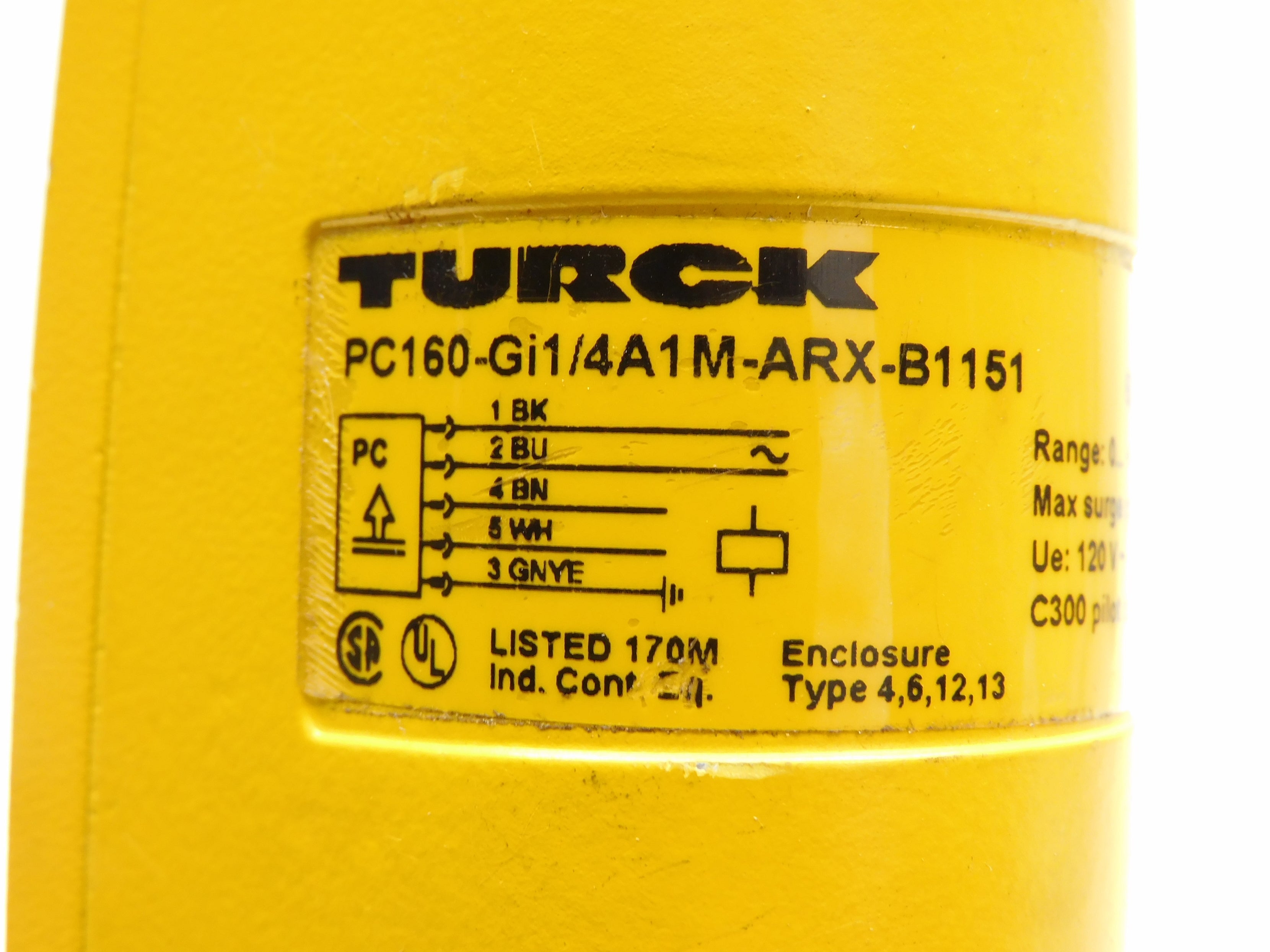 TURCK PC160-GI1/4A1M-ARX-B1151 2320PSI UNMP