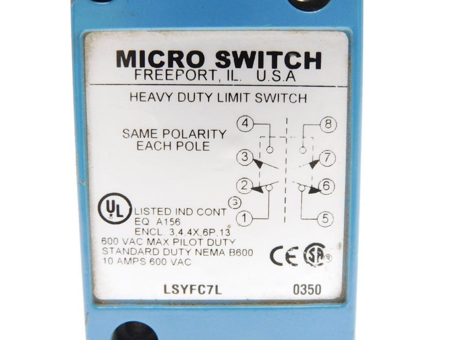 MICRO SWITCH LSYFC7L UNMP