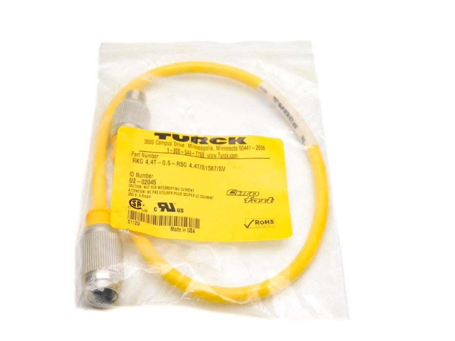 TURCK RKG4.4T-0.5-RSG4.4T/S1587/SV U2-02045 NSMP