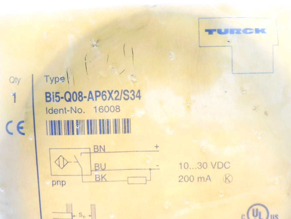 TURCK BI5-Q08-AP6X2/S34 16008 NSMP