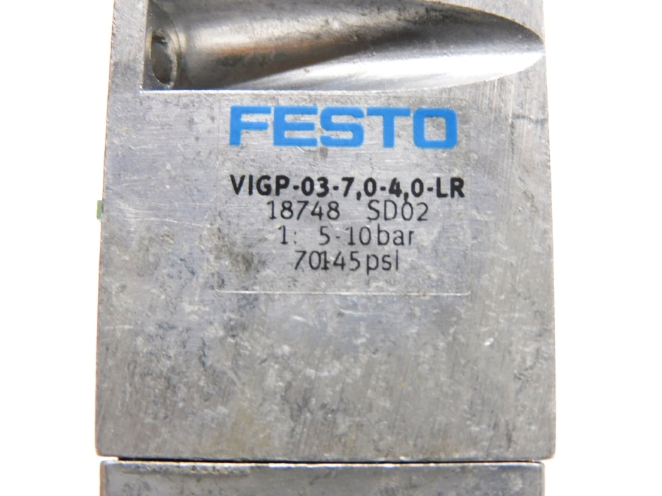 FESTO VIGP-03-7,0-4,0-LR 18748 SER. SD02 145PSI NSNP