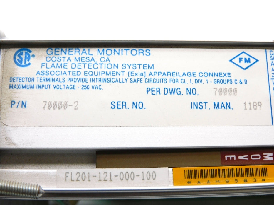 GENERAL MONITORS FL201-121-000-100 7000-2 NSNP