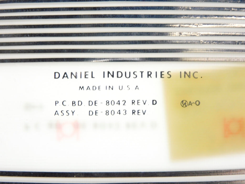 DANIEL INDUSTRIES 3-2436-020 REV. D/A NSNP