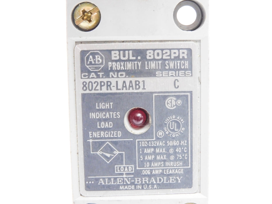 ALLEN BRADLEY 802PR-LAAB1 SER. C UNMP