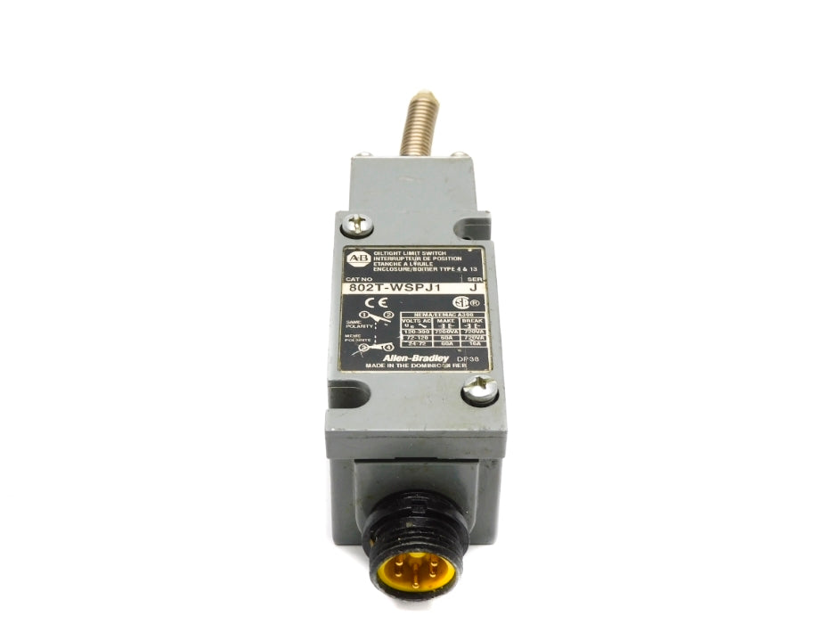 INDUSTRIAL SPARE PART 802T-WSPJ1 SER. J UNMP