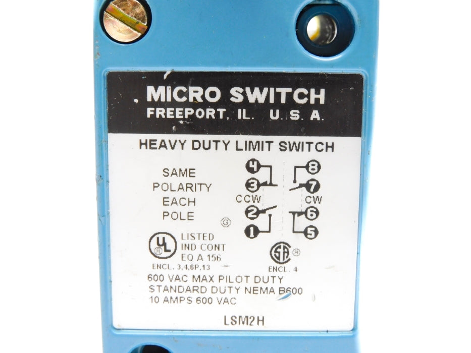 MICRO SWITCH LSM2H NSNP