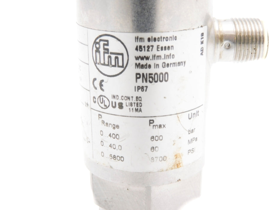IFM EFECTOR PN5000 0-5800PSI UNMP