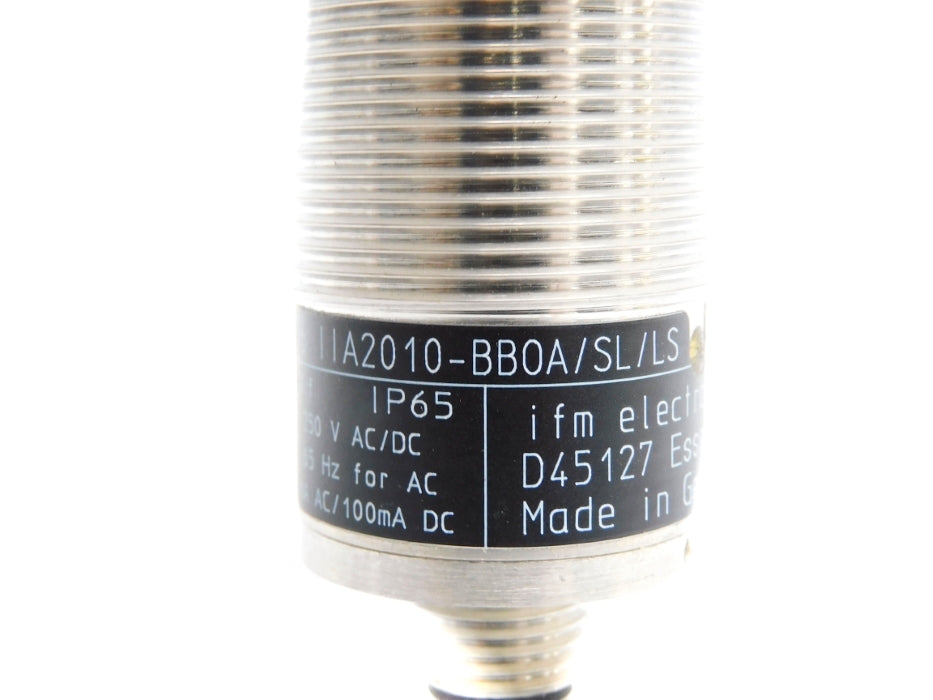 IFM EFECTOR IIA2010-BB0A/SL/LS-100AK II0296 20-250VAC/DC NSMP