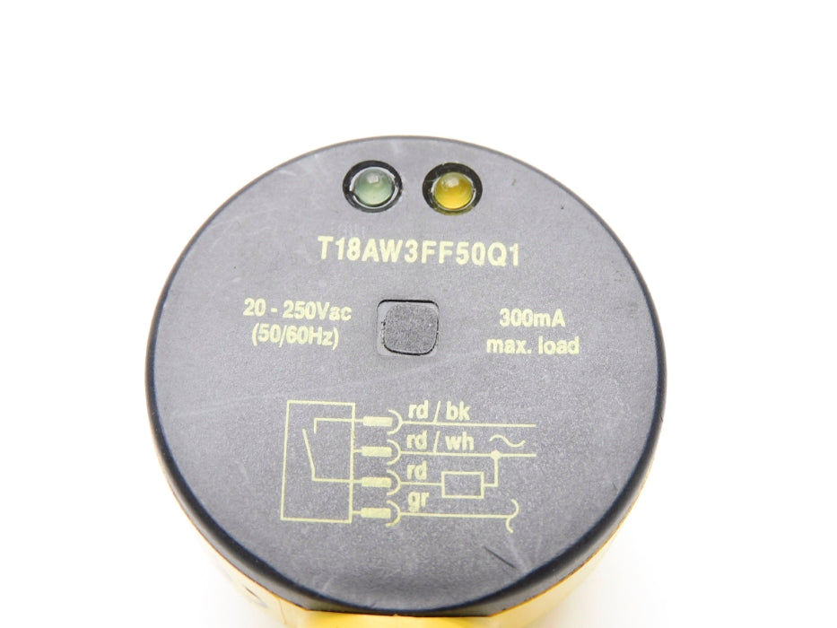 BANNER ENGINERRING T18AW3FF50Q1 20-250VAC NSNP