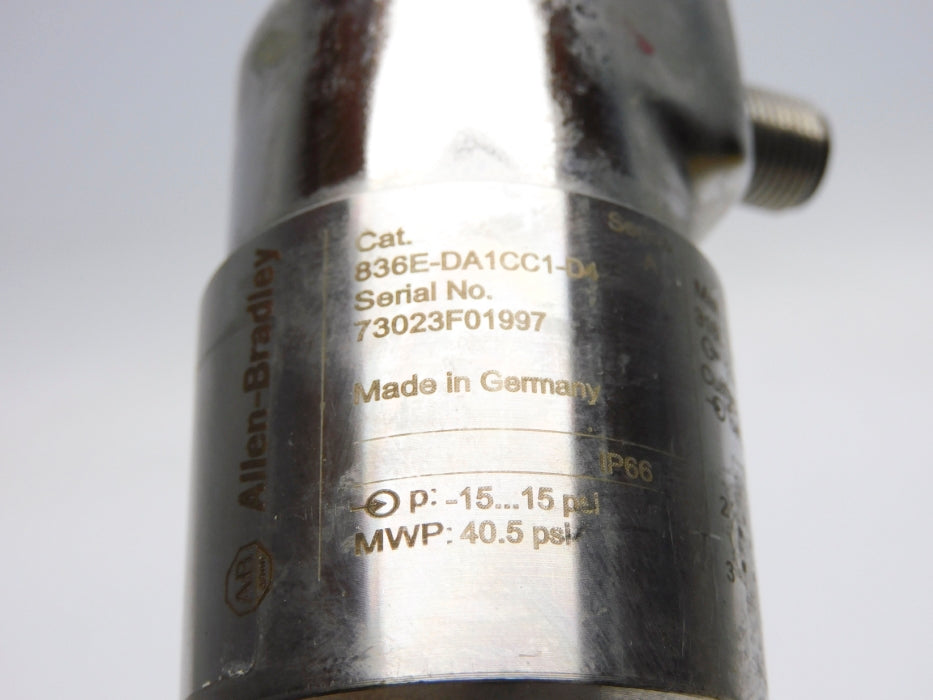 INDUSTRIAL SPARE PART 836E-DA1CC1-D4 SER. A -15-15PSI UNMP