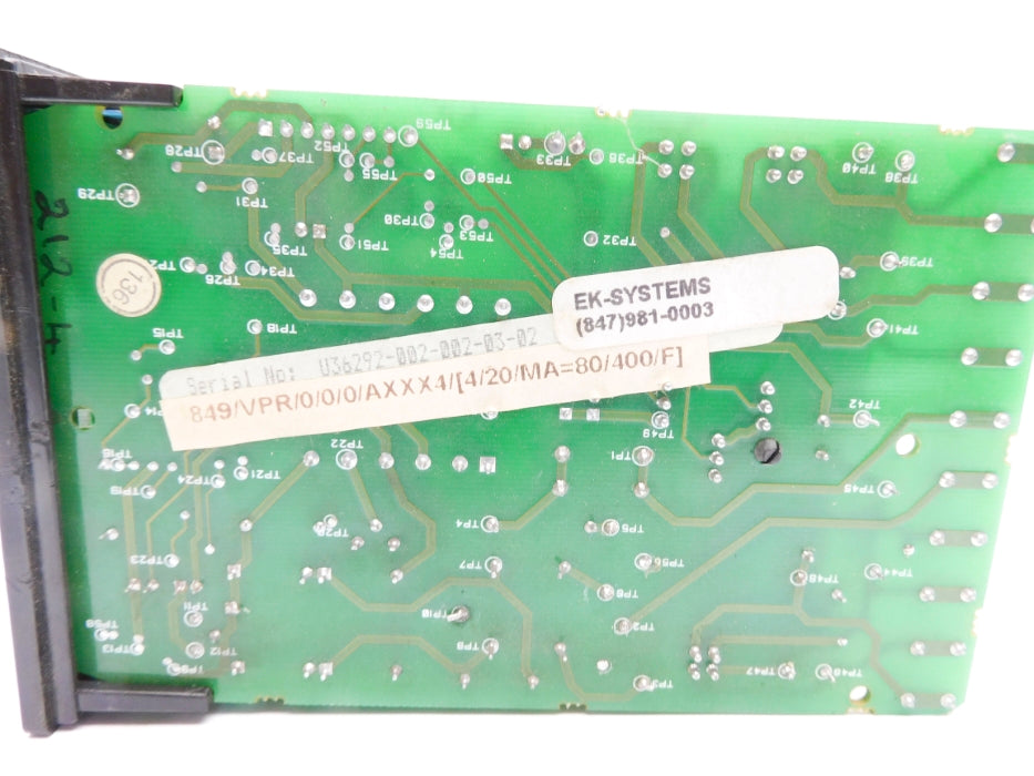 EUROTHERM 849/VPR/0/0/0/AXXX4/[4/20/MA=80/400/F 80-400'F (AS PICTURED) UNMP