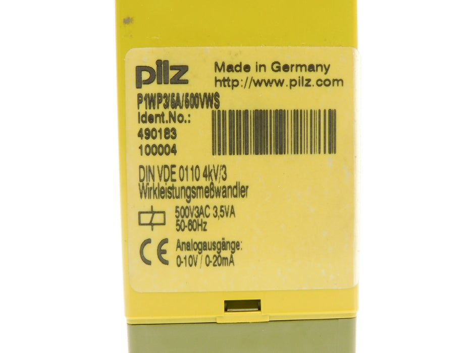 PILZ P1WP3/5A/500VWS 490183 500V NSNP