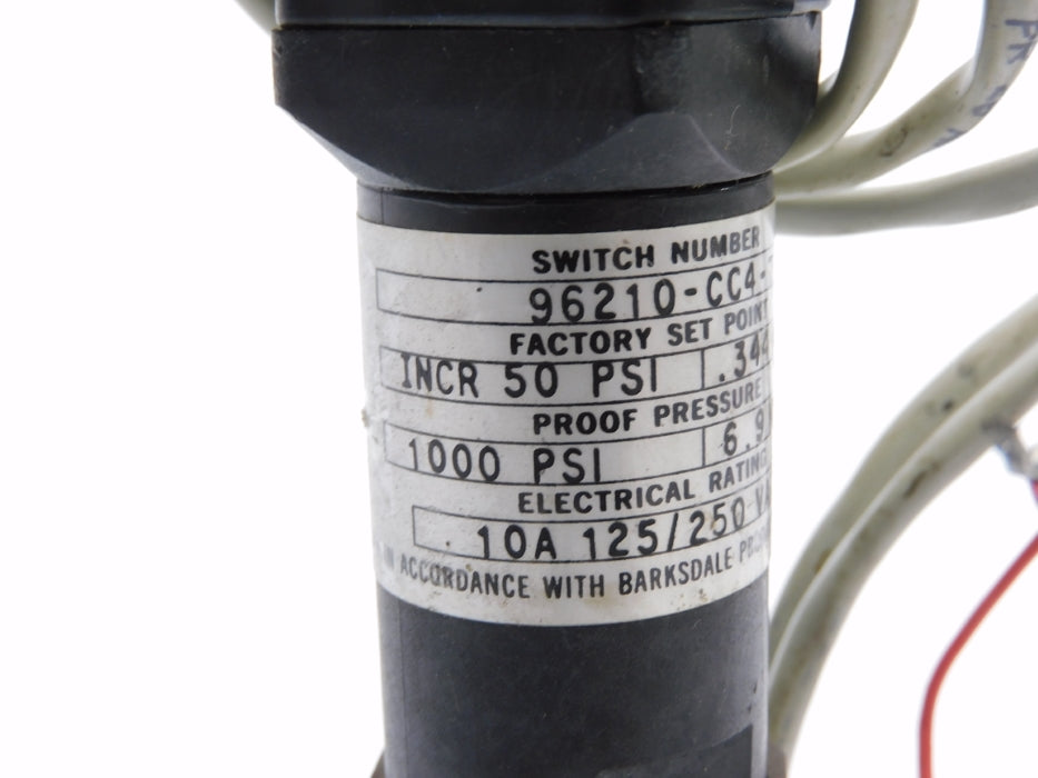BARKSDALE 96210-CC4-T2 50PSI UNMP