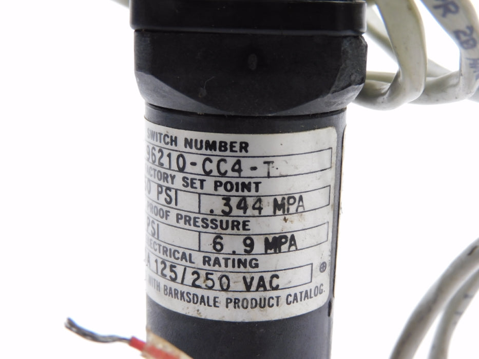 BARKSDALE 96210-CC4-T2 50PSI UNMP