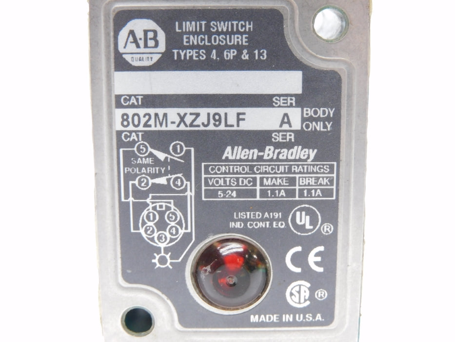 INDUSTRIAL SPARE PART 802M-XZJ9LF SER. A (AS PICTURED) NSNP