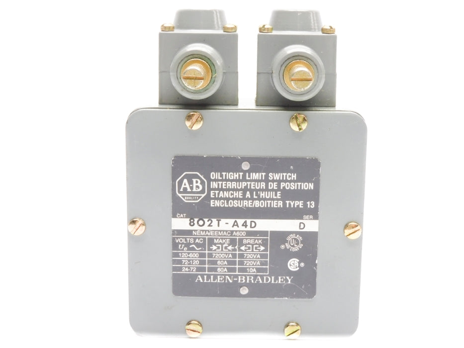 INDUSTRIAL SPARE PART 802T-A4D SER. D 120-600VAC 60A NSNP
