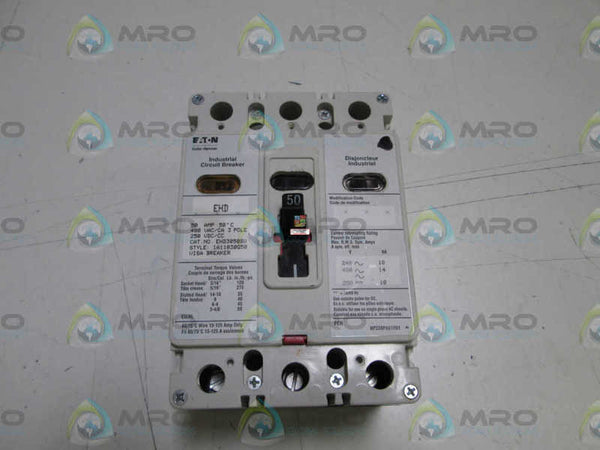 EATON CIRCUIT BREAKER EHD3050SV  UNMP