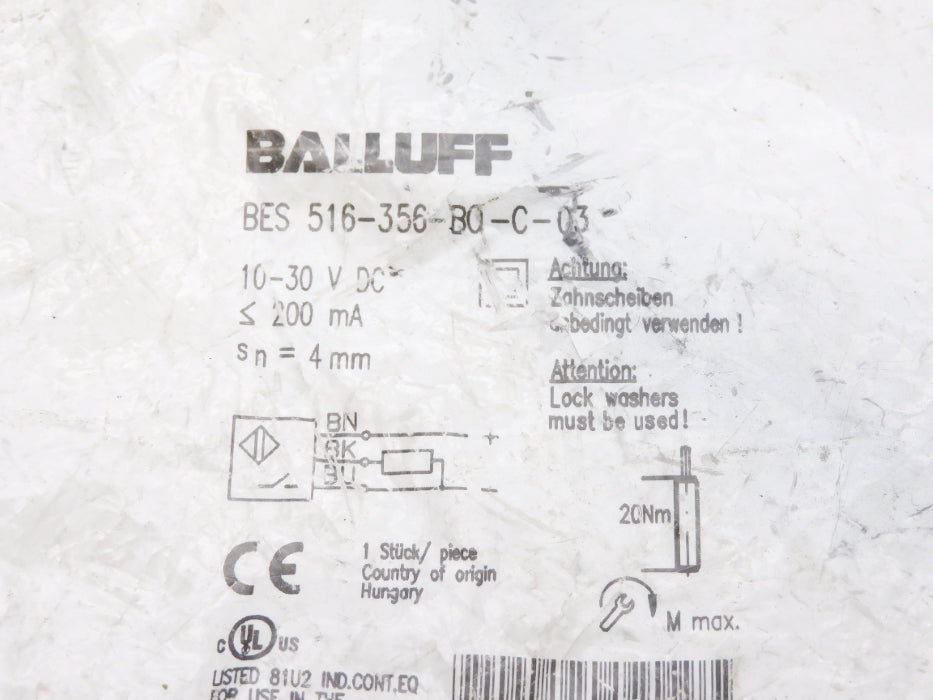 BALLUFF BES516-356-BO-C-03 NSMP