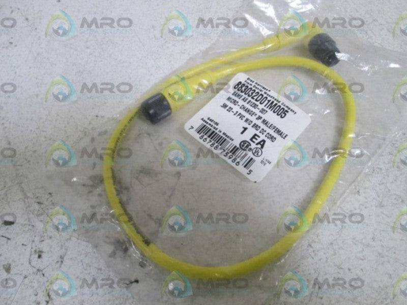 DANIEL WOODHEAD 81230-007 883032D01M005 CORDSET * NEW IN FACTORY BAG *