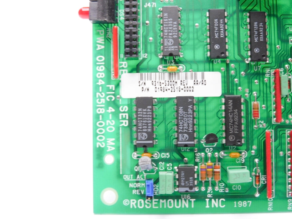 ROSEMOUNT 01984-2518-0002 REV. AA/AG NSNP