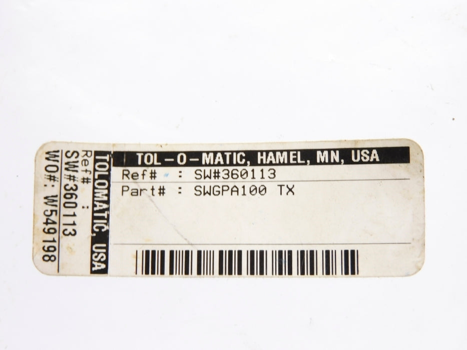 TOL-O-MATIC SWGPA100TX NSNP