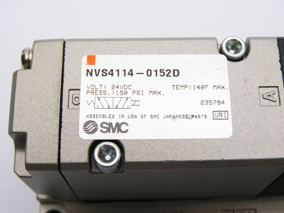 SMC NVS4114-0152D 24VDC 150PSI (AS PICTURED) NSNP