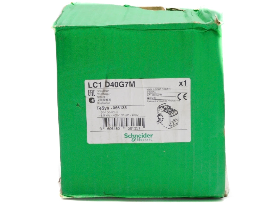 SCHNEIDER ELECTRIC LC1D40G7M 120V NSMP