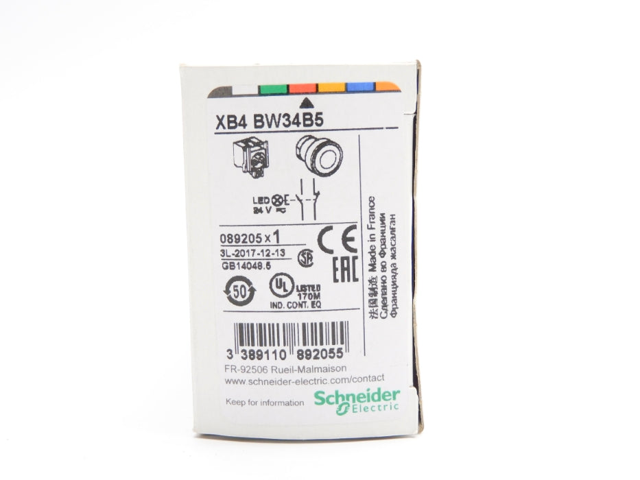 SCHNEIDER ELECTRIC XB4BW34B5 24V NSMP
