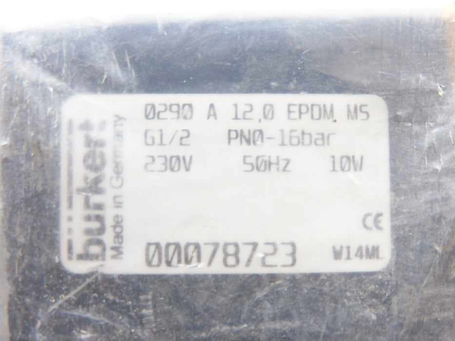 BURKERT 0078723 440-644 230V 1/2" NSMP