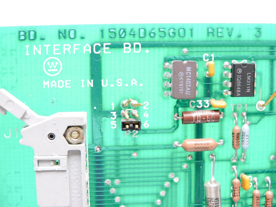 WESTINGHOUSE 1504D65G01 REV. 3 UNMP