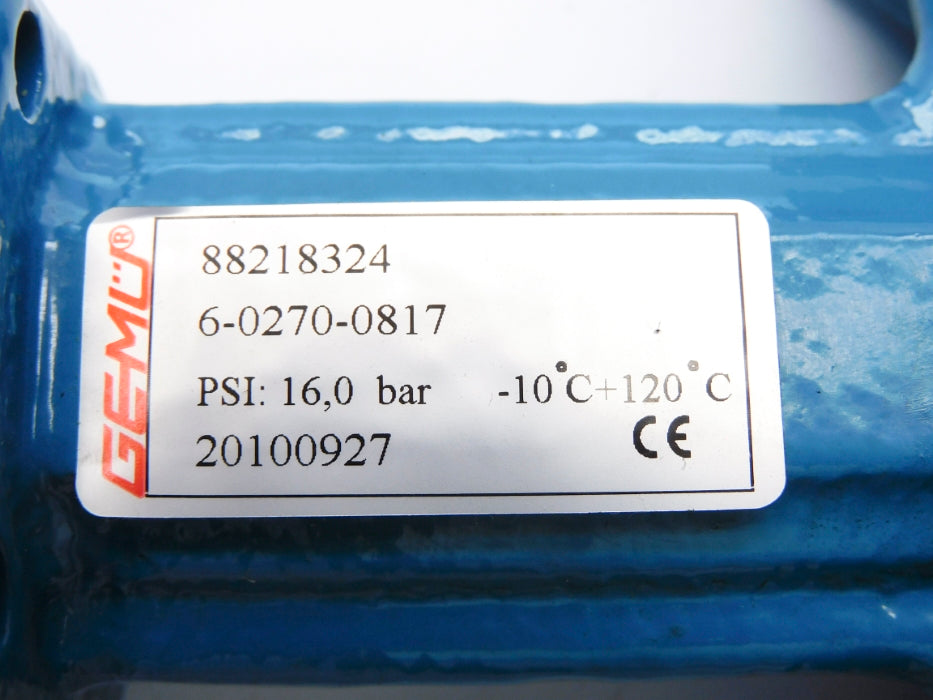 GEMU 6-0270-0817 88218324 16.0PSI 3-3/4" NSNP