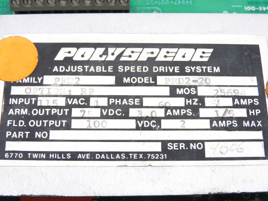 POLYSPEDE PRD2-20 NSNP