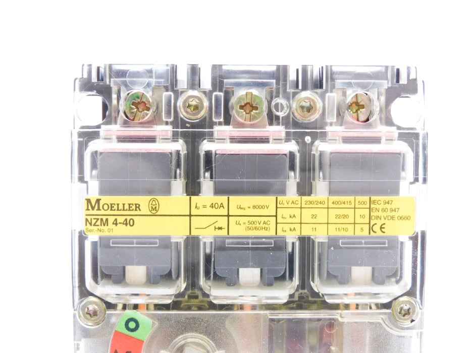 KLOCKNER MOELLER NZM4-40 40A 500VAC NSMP