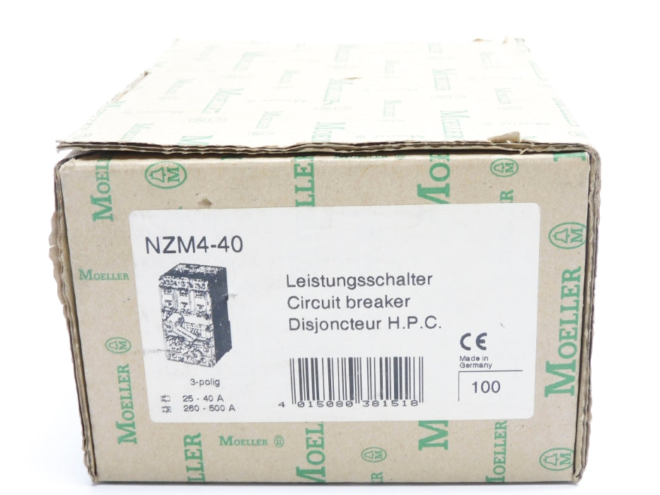 KLOCKNER MOELLER NZM4-40 40A 500VAC NSMP