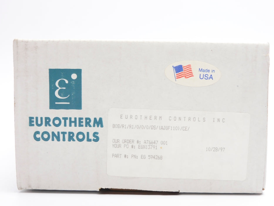 EUROTHERM CONTROLS 808/R1/R1/0/0/0/QS/(AJGF110)/CE/ 32-600'F NSMP