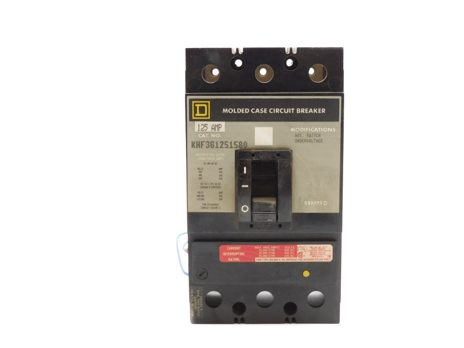 SQUARE D KHF361251580 125A 600V (GREY) UNMP
