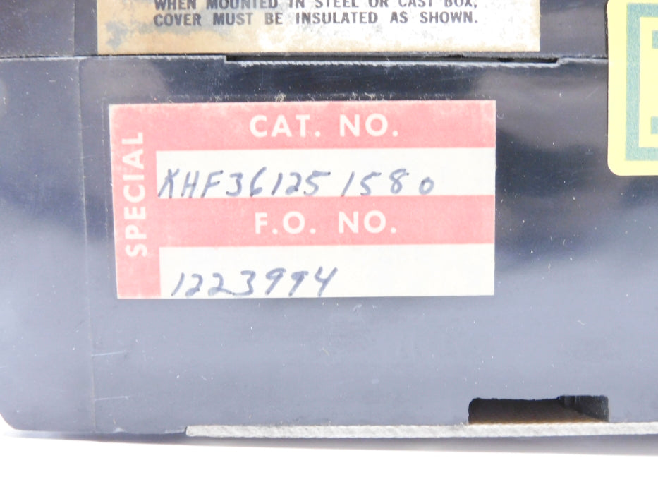 SQUARE D KHF361251580 125A 600VAC UNMP