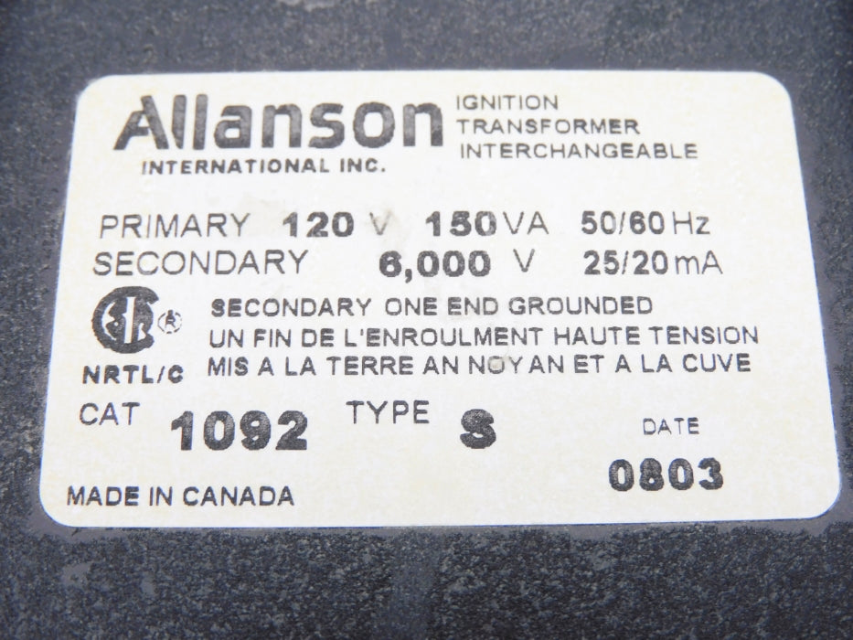 ALLANSON 1092-S NSMP