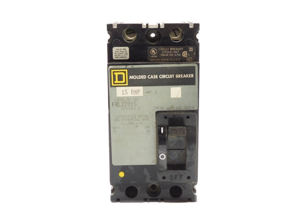 SQUARE D FAL22015 SER. C 15A 240V (GREY) UNMP