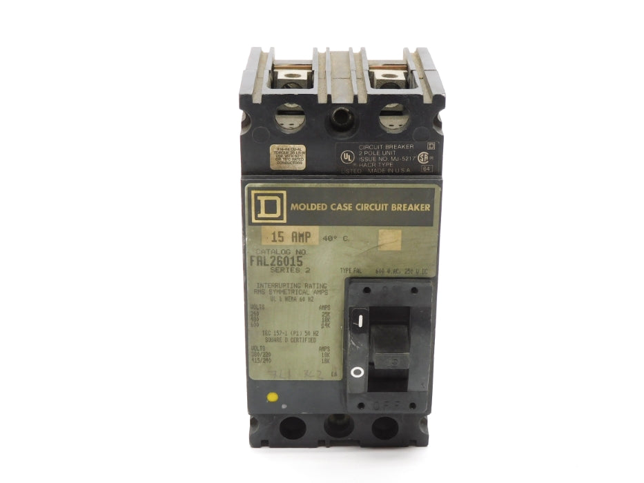 SQUARE D FAL26015 SER. 2 15A 600V (GREY) UNMP