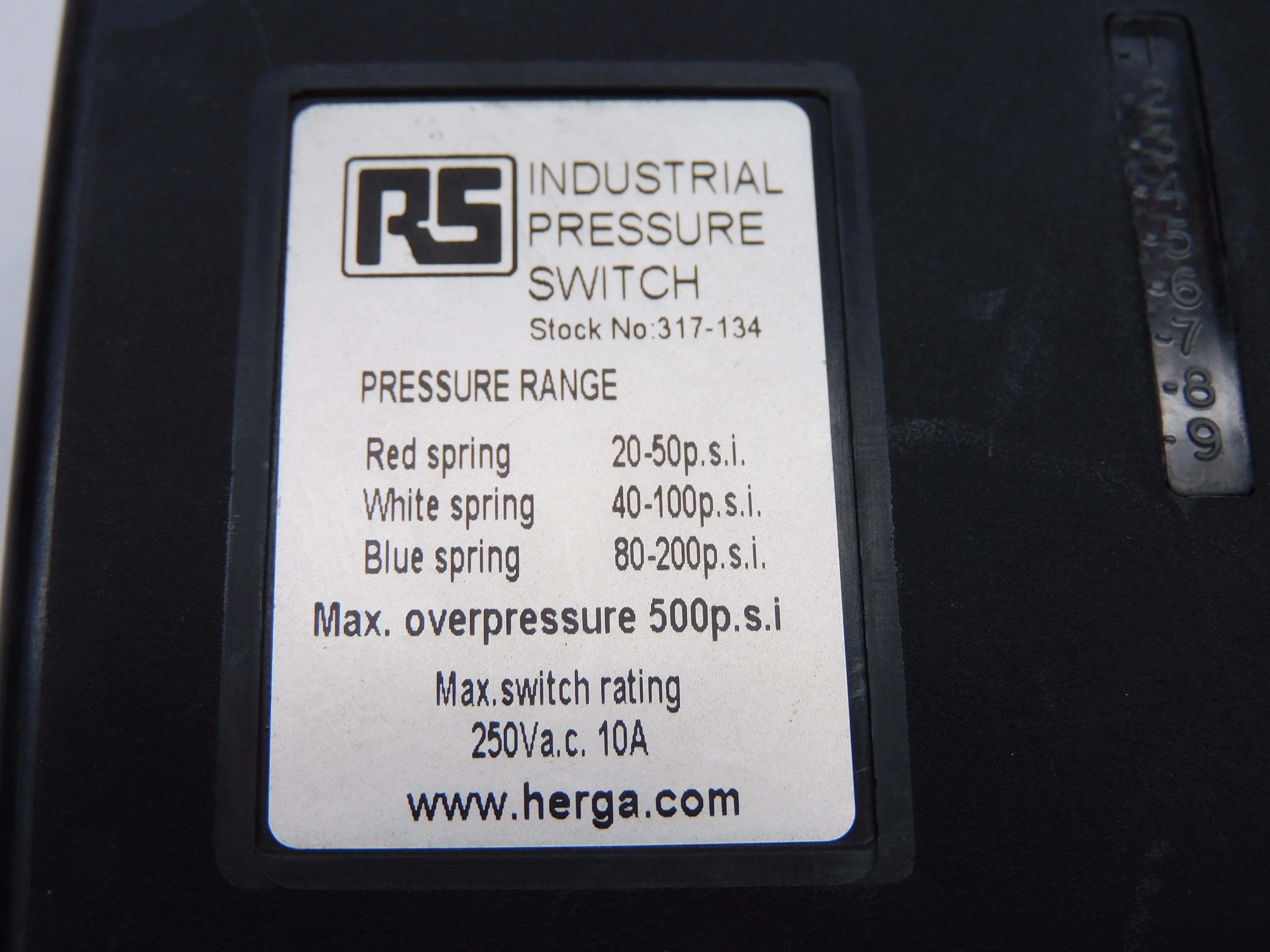 HERGA 317-134 80-200PSI NSNP