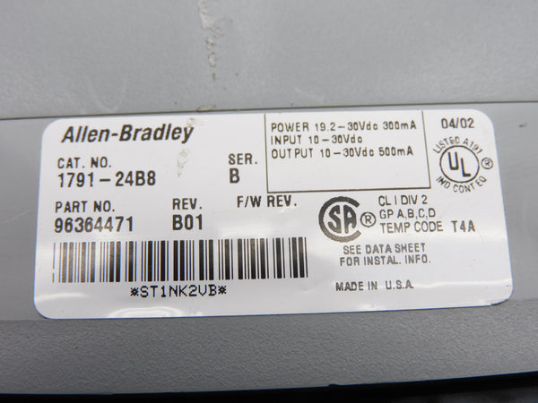 ALLEN BRADLEY 1791-24B8 SER. B NSNP