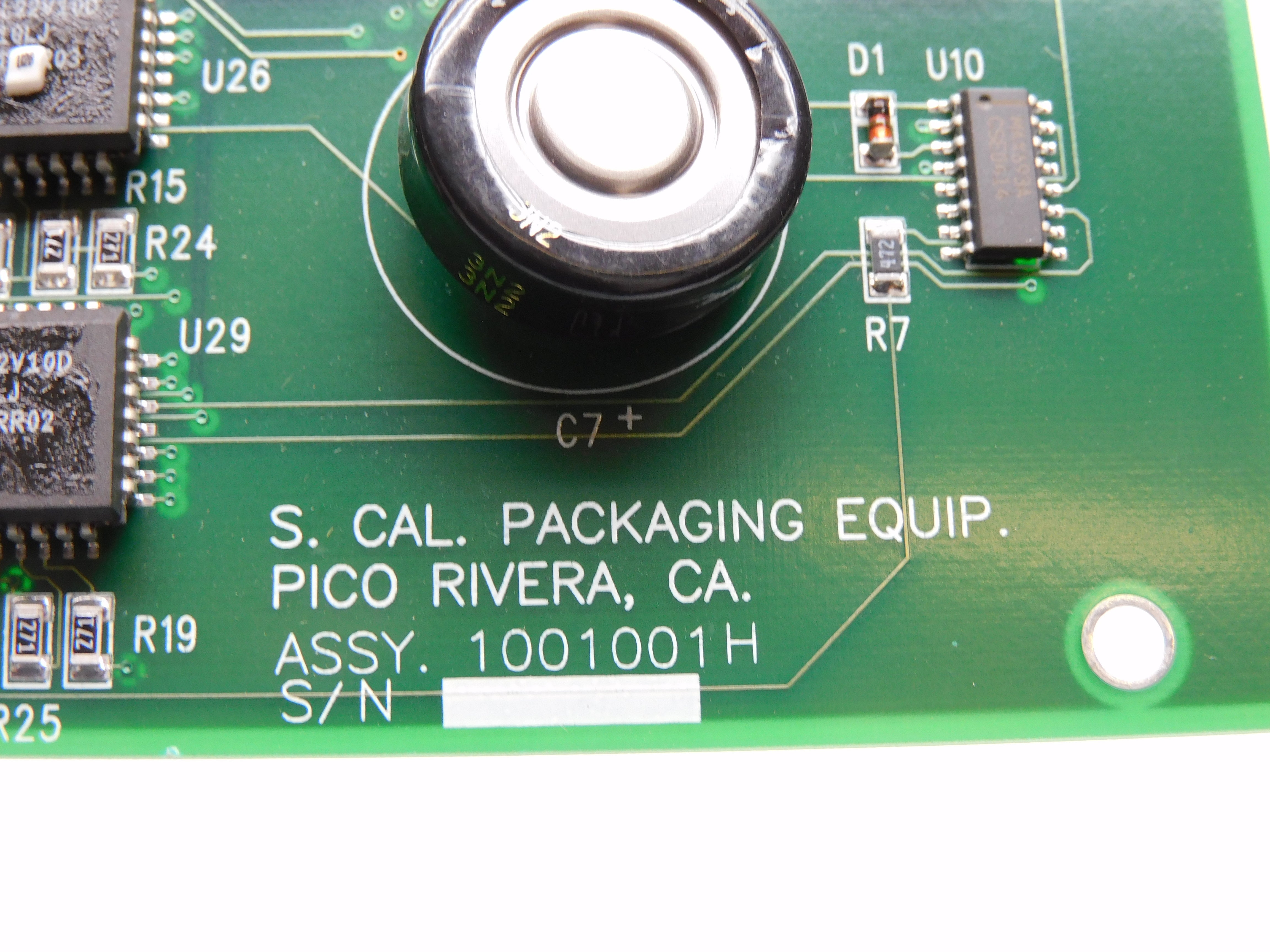 S. CAL. PACKAGING EQUIPMENT 1001001H NSNP