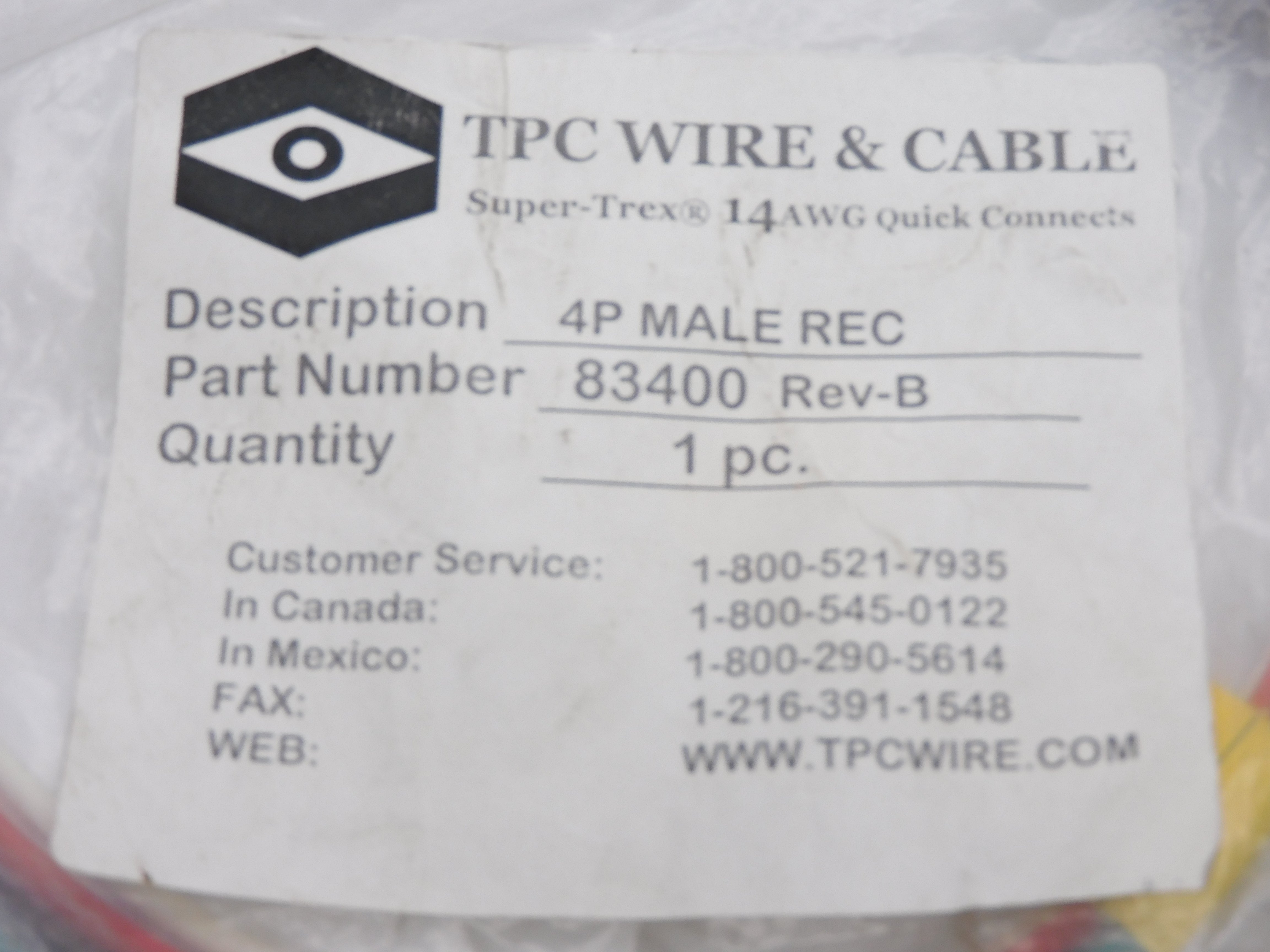 TPC WIRE&CABLE 83400 NSNP