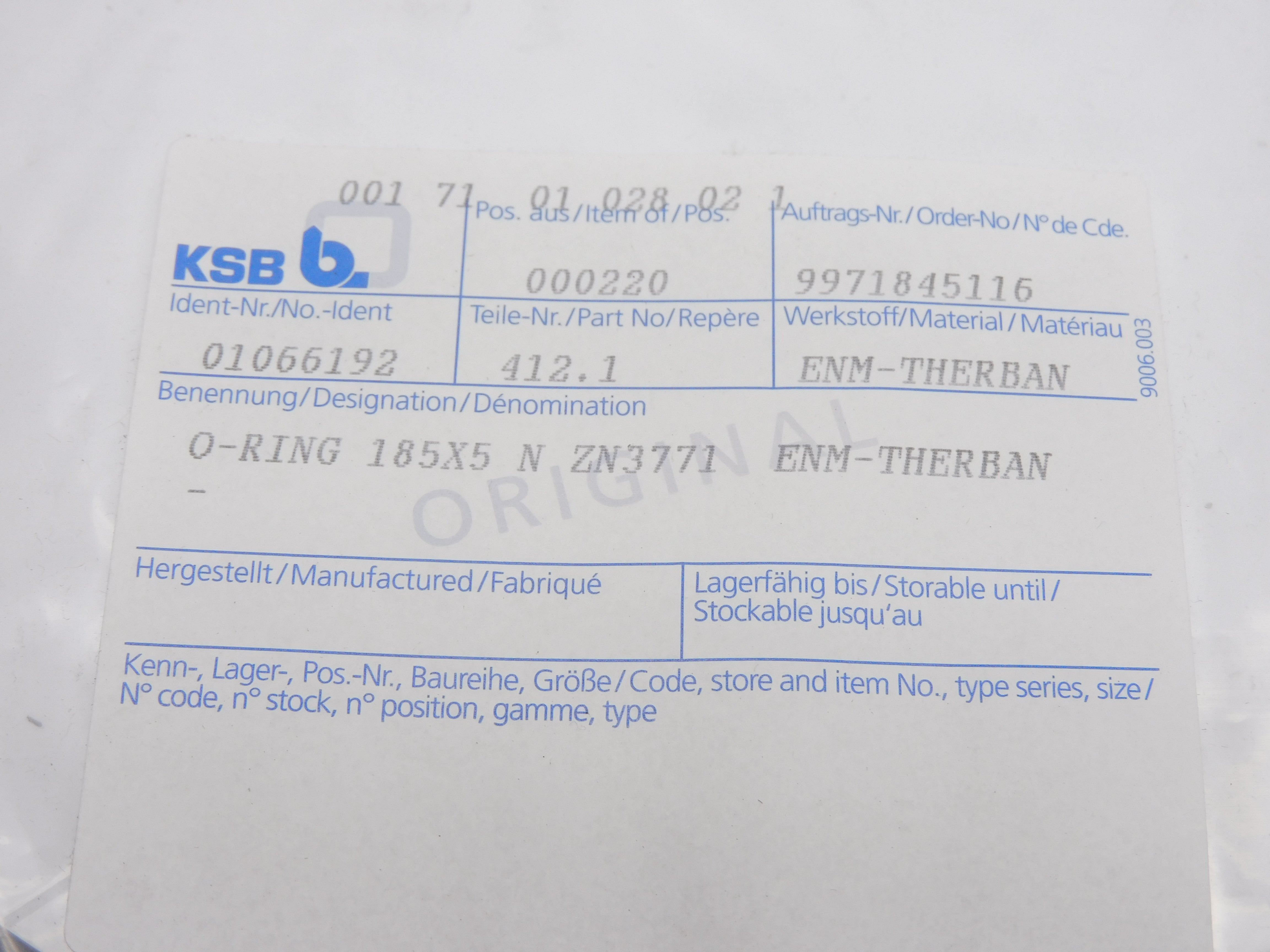 KSB B. 01066192 NSMP
