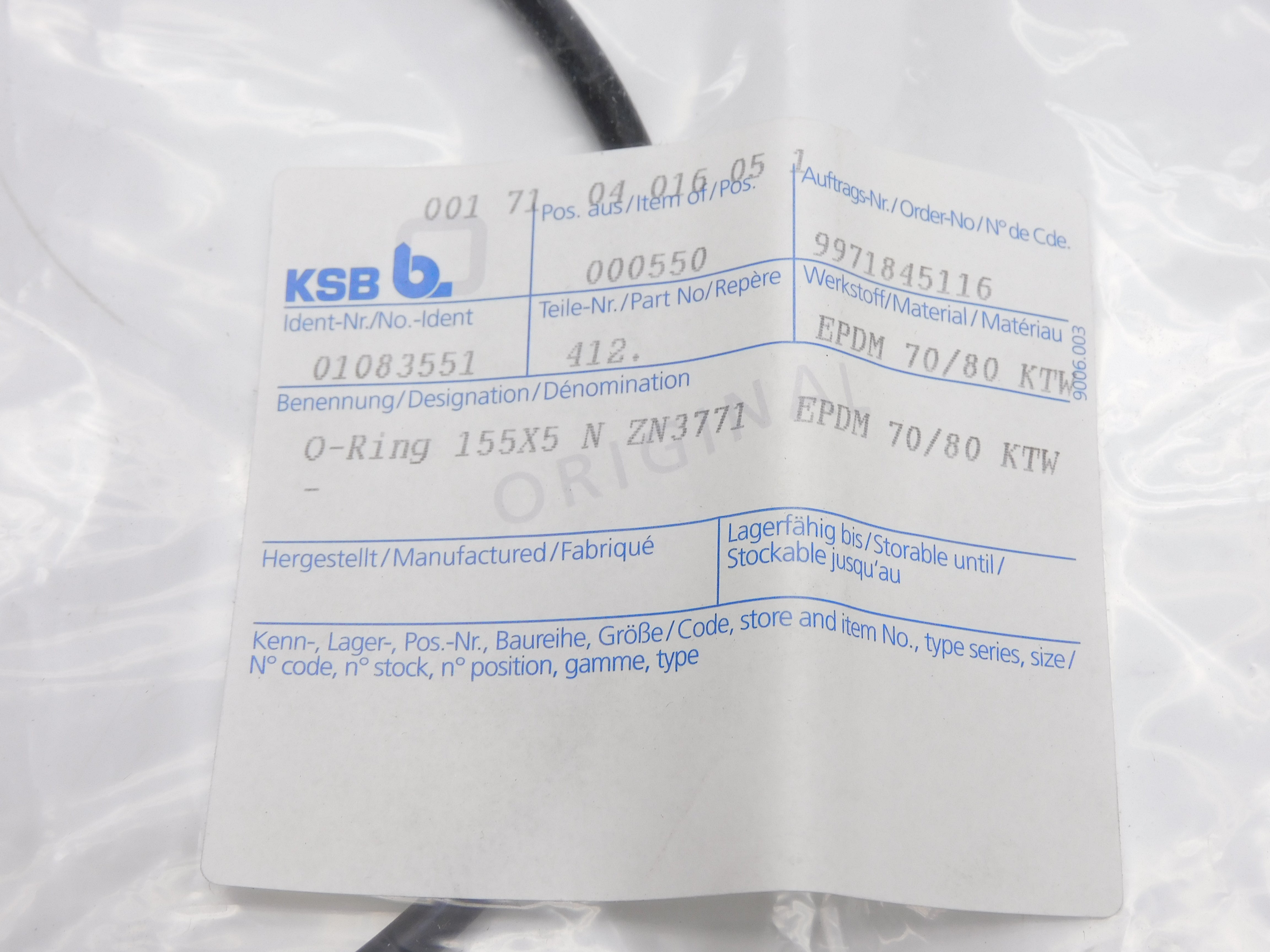 KSB B. 01083551 NSMP