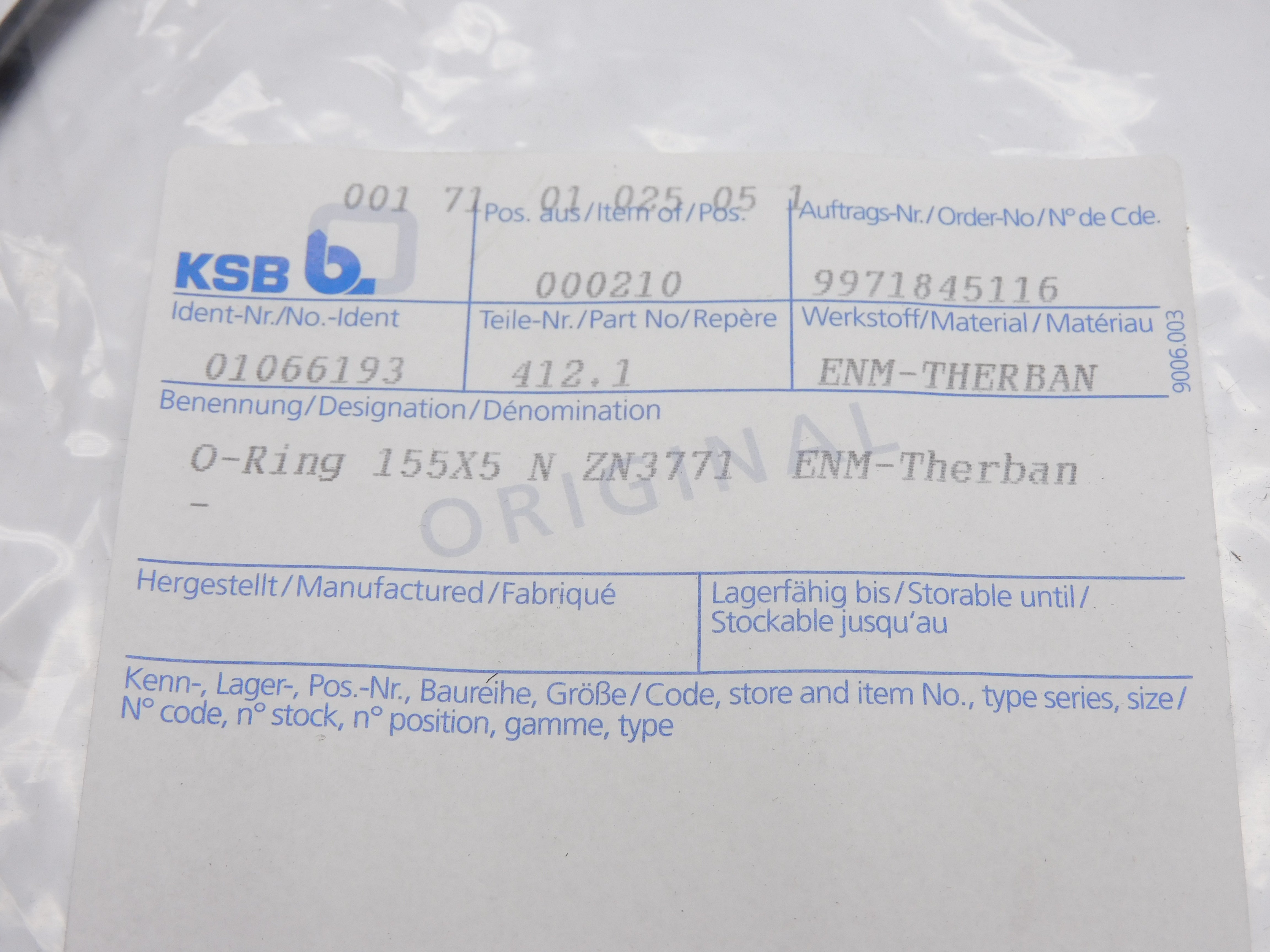 KSB B. 01066193 NSMP